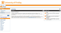 Desktop Screenshot of my.findlay.edu